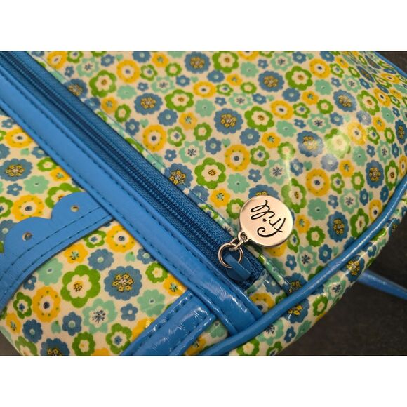 Vera Bradley Frill Cross Body Bag Silver Hardware Detachable Handles Xtra Strap - Picture 8 of 11